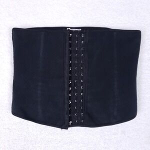 Tissini Waist Trainer Faja Cincher Black Hook And Eye Shapewear Compression Sz M